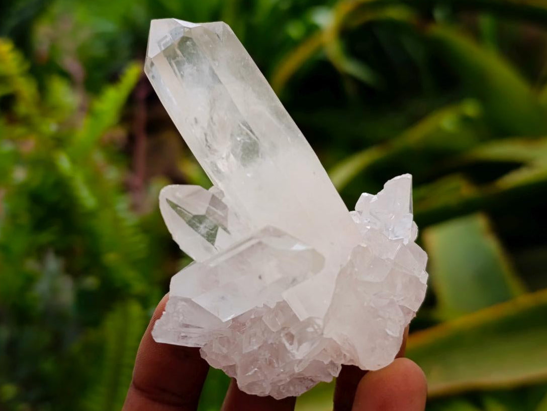 Natural Small Clear Quartz Clusters x 24 From Madagascar