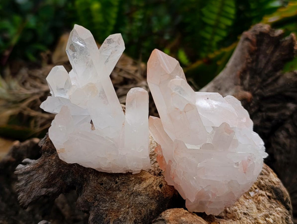 Natural Small Clear Quartz Clusters x 24 From Madagascar