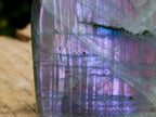 Polished Rare Purple Sunset Flash Labradorite Standing Free Forms x 6 From Tulear, Madagascar