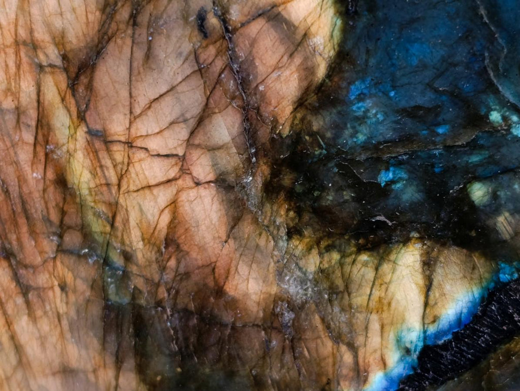 Polished Labradorite Standing Free Forms x 2 From Tulear, Madagascar