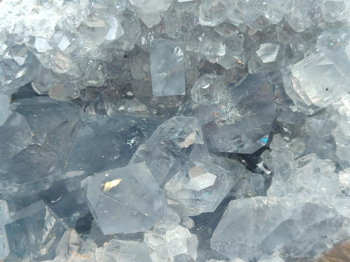 Natural Blue Celestite Specimens x 2 From Sakoany, Madagascar