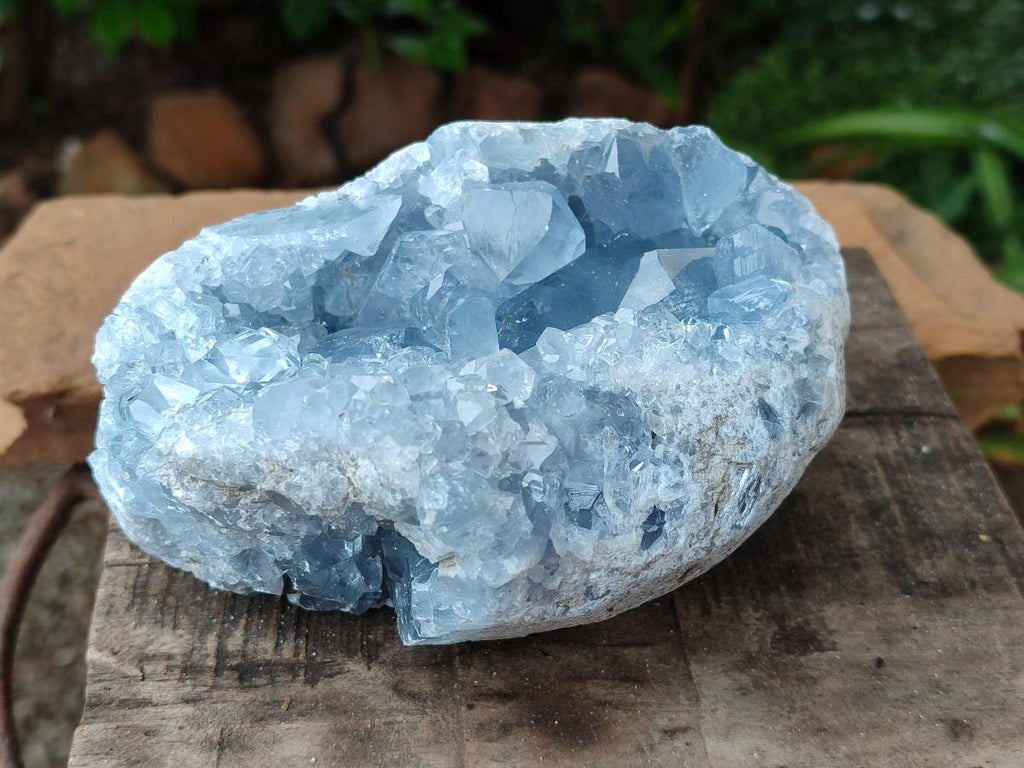 Natural Blue Celestite Specimens x 2 From Sakoany, Madagascar - Toprock Gemstones and Minerals 