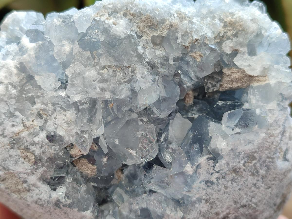 Natural Blue Celestite Specimens x 2 From Sakoany, Madagascar