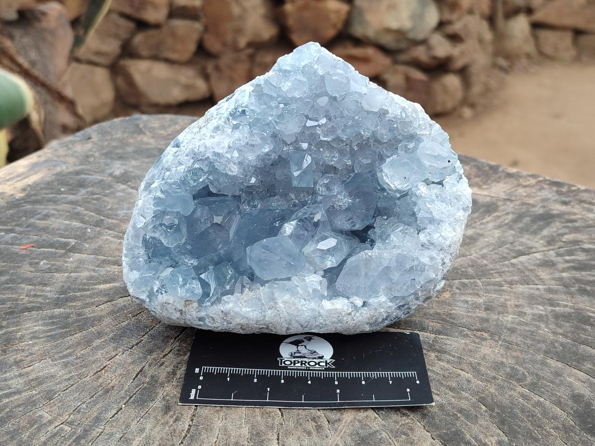 Natural Blue Celestite Specimens x 2 From Sakoany, Madagascar - Toprock Gemstones and Minerals 