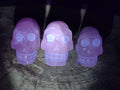 Hand Made Rose Quartz Skulls x 4 From Madagascar