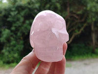 Hand Made Rose Quartz Skulls x 4 From Madagascar