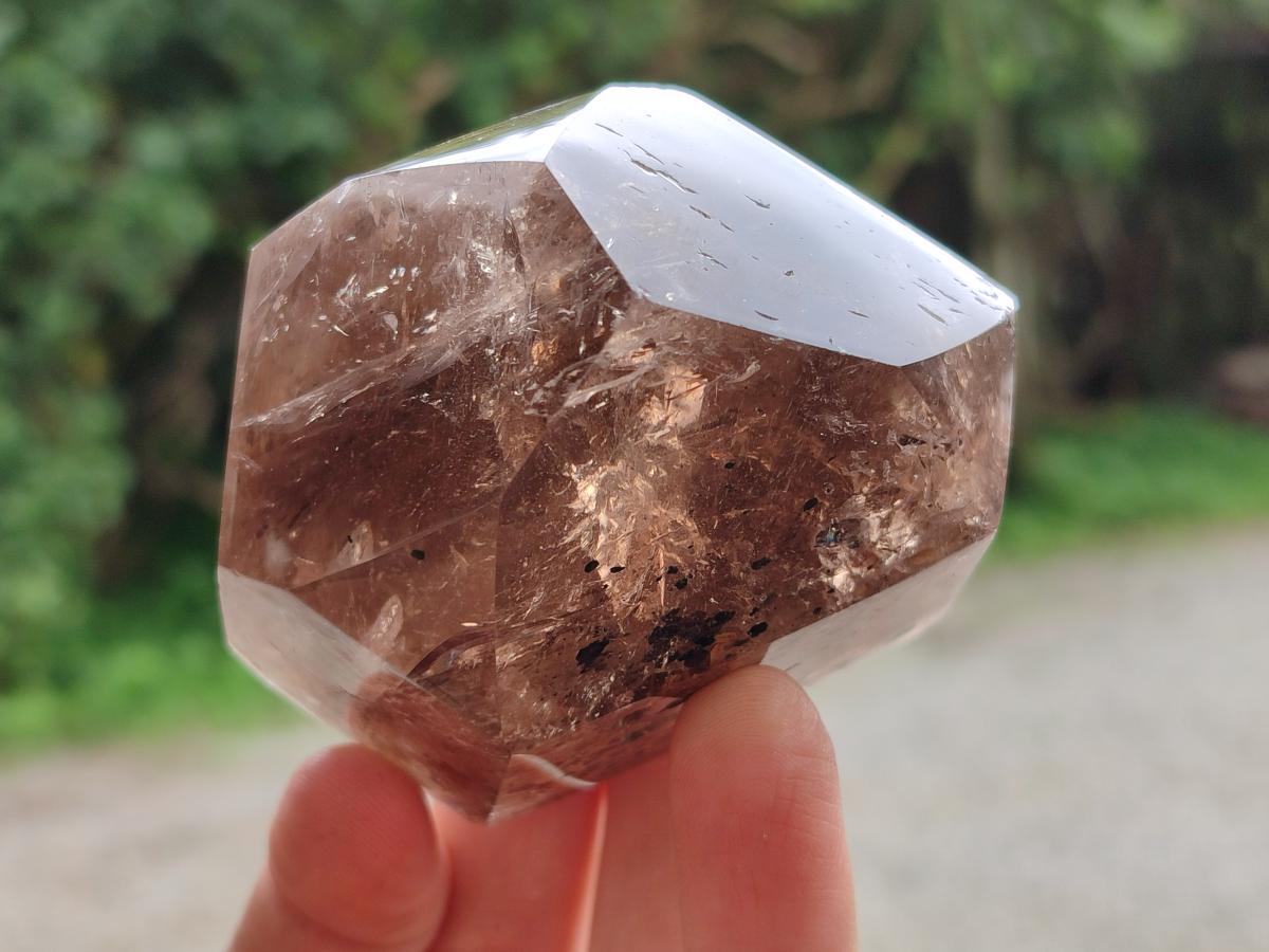Polished Mixed Smokey Quartz Crystals x 2 From Madagascar