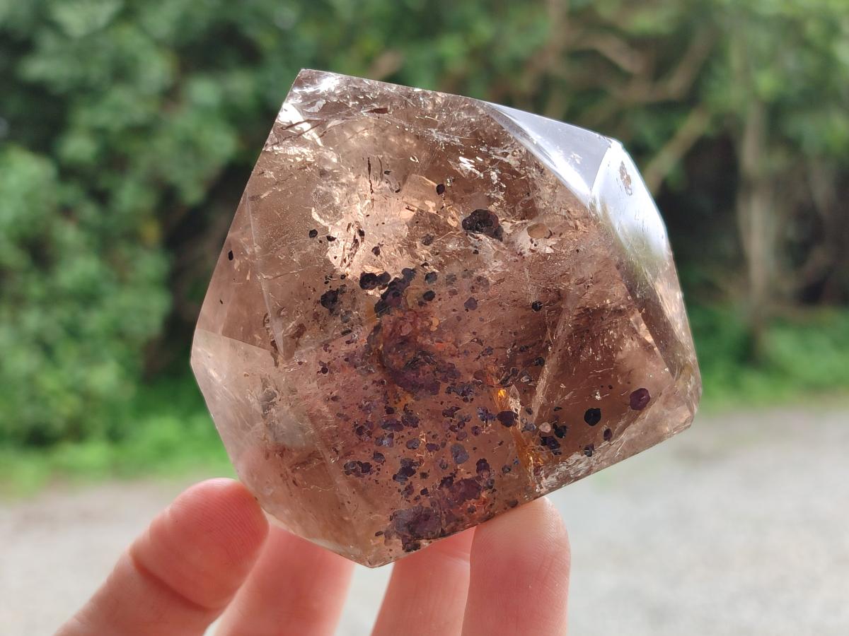 Polished Mixed Smokey Quartz Crystals x 2 From Madagascar