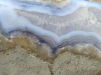 Polished Blue Lace Agate Standing Free Form x 1 From Nsanje, Malawi