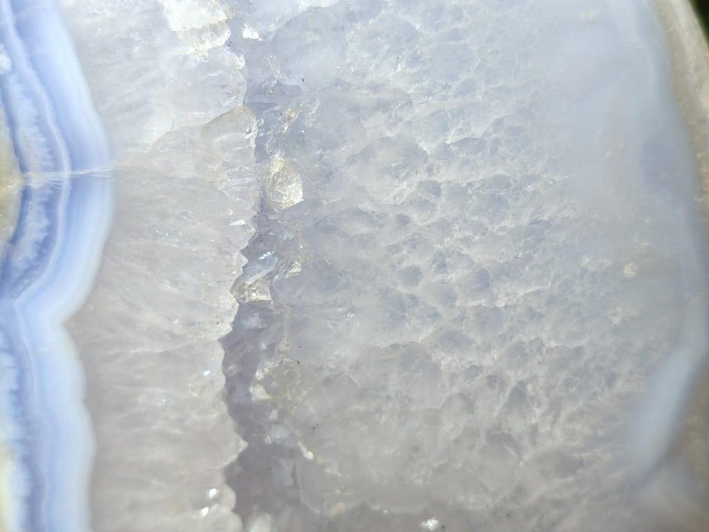 Polished Blue Lace Agate Standing Free Form x 1 From Nsanje, Malawi