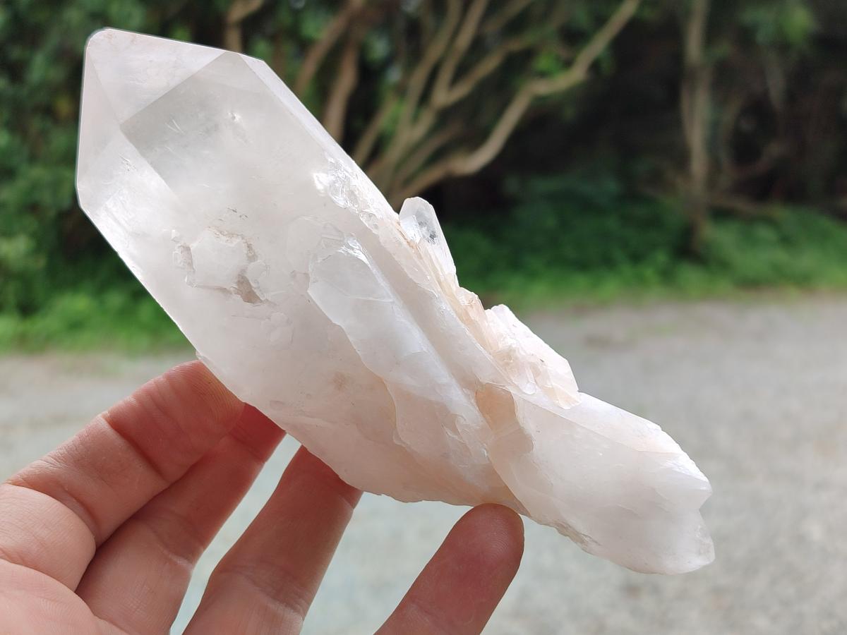 Natural Large Clear Quartz Clusters x 4 From Madagascar