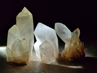 Natural Large Clear Quartz Clusters x 4 From Madagascar