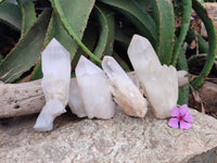 Natural Large Clear Quartz Clusters x 4 From Madagascar