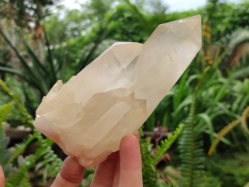 Natural Large Clear Quartz Clusters x 4 From Madagascar