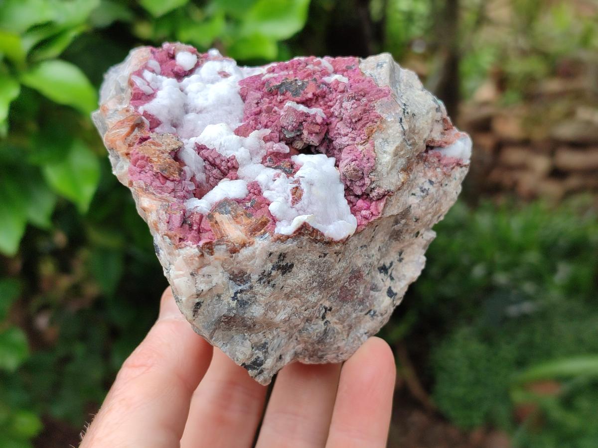 Natural Salrose Cobaltion Dolomite with Malachite and Kaolinite Specimens x 2 From Kakanda, Congo