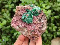 Natural Salrose Cobaltion Dolomite with Malachite and Kaolinite Specimens x 2 From Kakanda, Congo