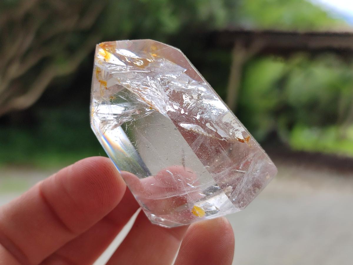 Polished Mix of Smokey and Clear Quartz Crystals x 12 From Madagascar