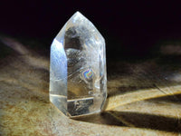 Polished Mix of Smokey and Clear Quartz Crystals x 12 From Madagascar