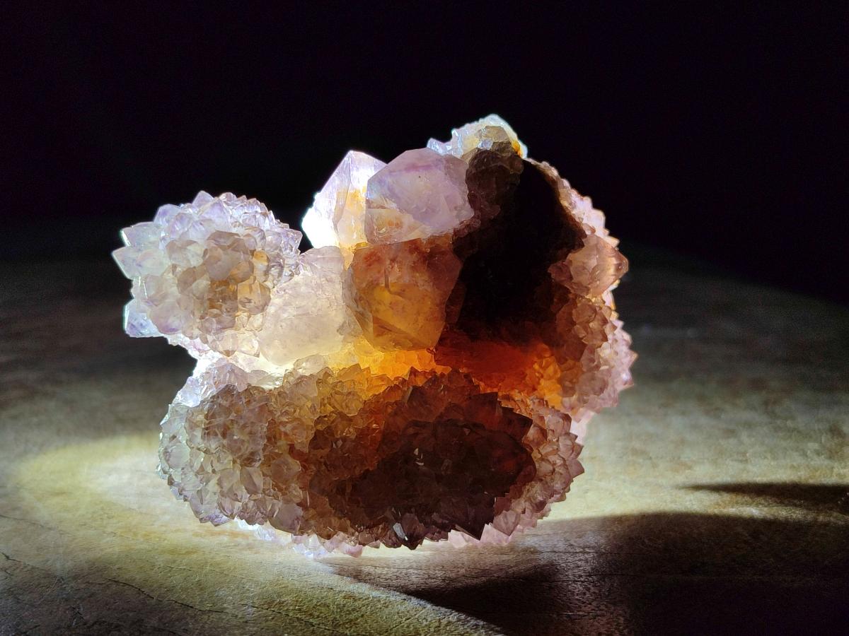 Natural Lilac Fairy Spirit Quartz Clusters x 6 From Boekenhouthoek, South Africa