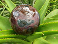 Polished Ocean Jasper Sphere x 1 From Northwest Coast, Madagascar