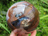 Polished Ocean Jasper Sphere x 1 From Northwest Coast, Madagascar