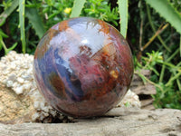 Polished Ocean Jasper Sphere x 1 From Northwest Coast, Madagascar