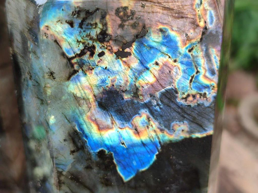 Polished Labradorite Crystals x 2 From Tulear, Madagascar