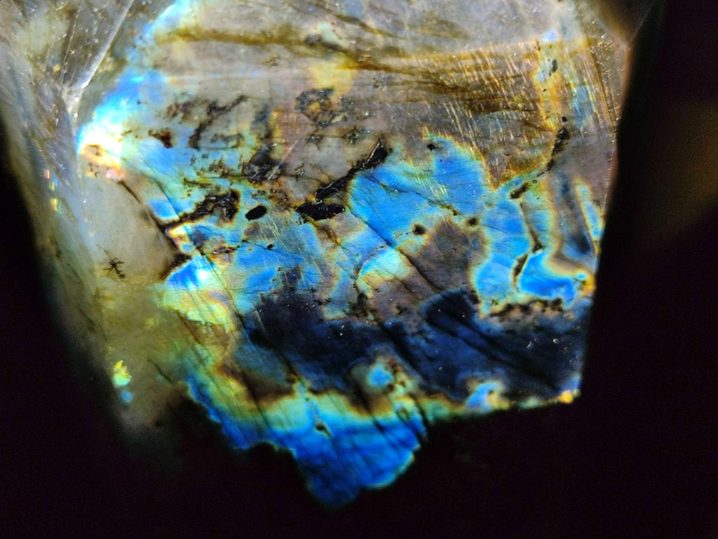 Polished Labradorite Crystals x 2 From Tulear, Madagascar