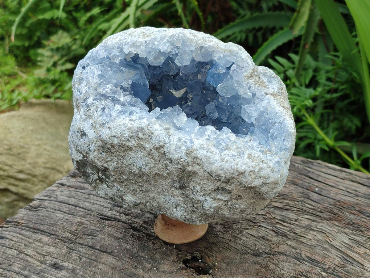 Natural Blue Celestite Geode Specimen x 1 From Sakoany, Madagascar