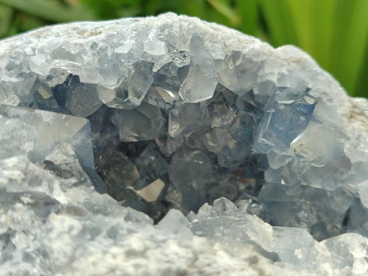 Natural Blue Celestite Geode Specimen x 1 From Sakoany, Madagascar