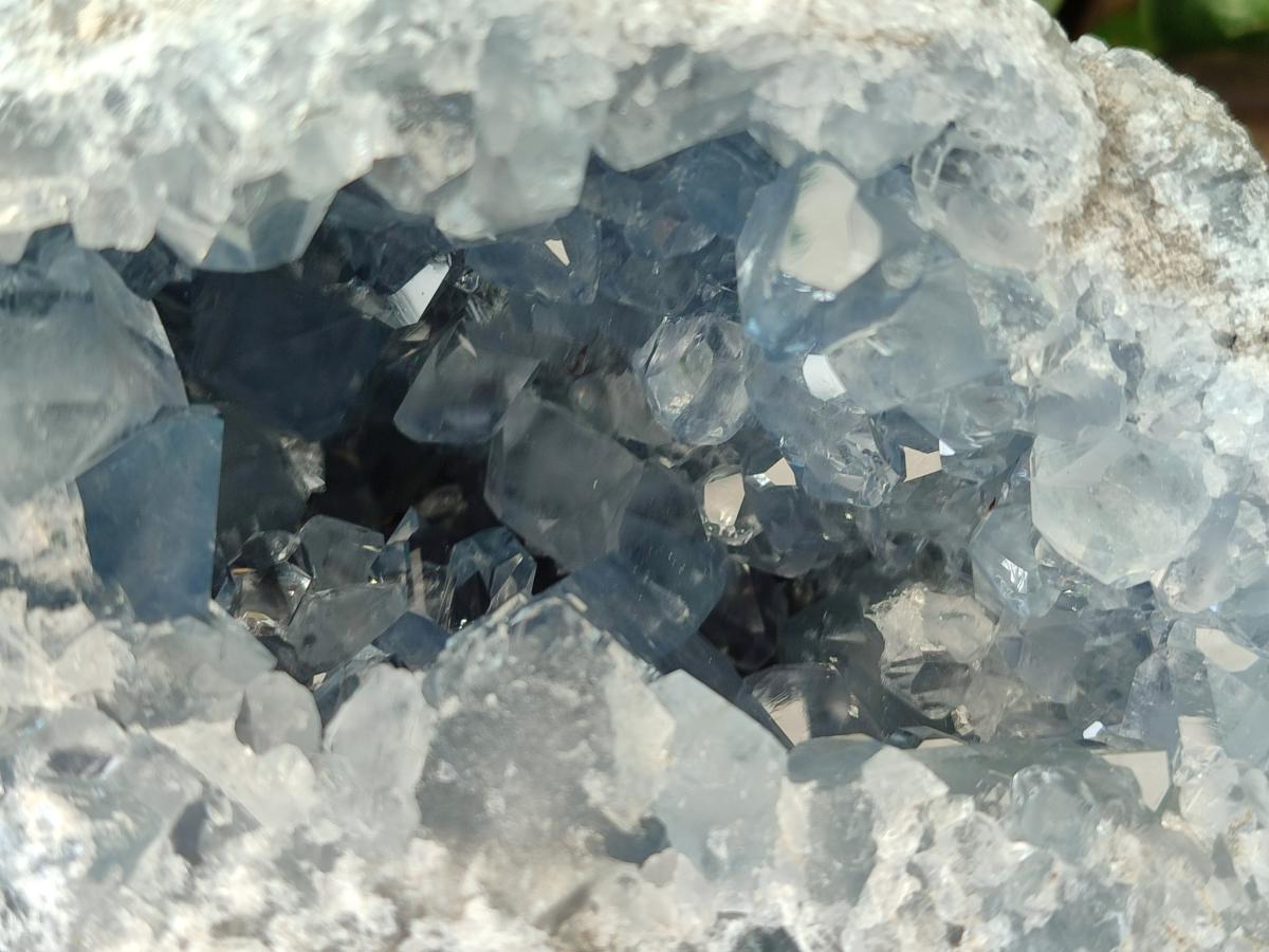 Natural Blue Celestite Geode Specimen x 1 From Sakoany, Madagascar