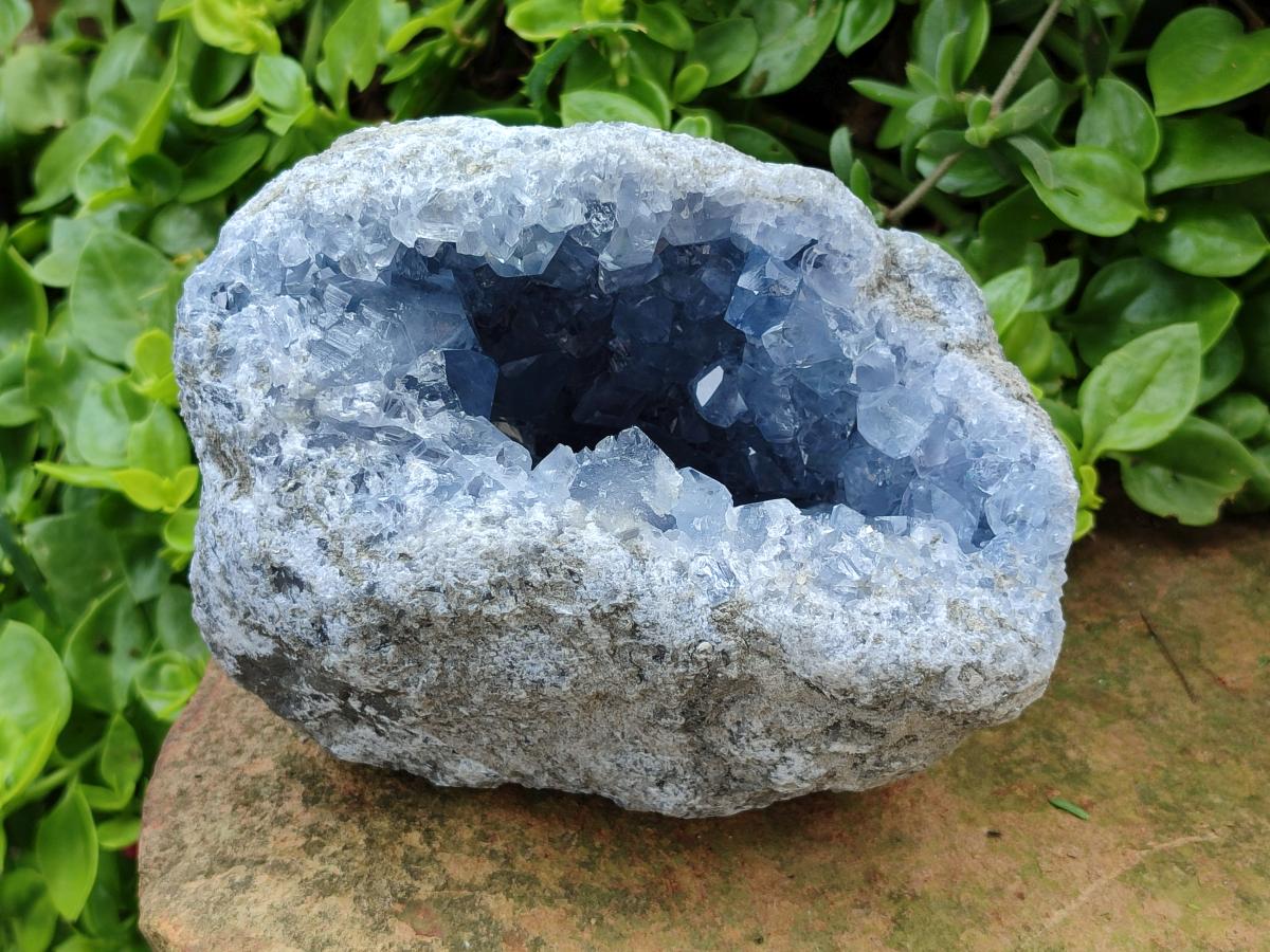 Natural Blue Celestite Geode Specimen x 1 From Sakoany, Madagascar