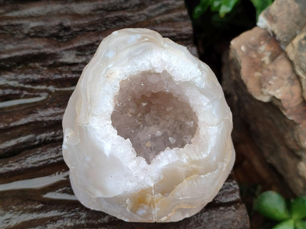 Polished Agates with Crystalline Geodes x 6 From Maintirano, Madagascar