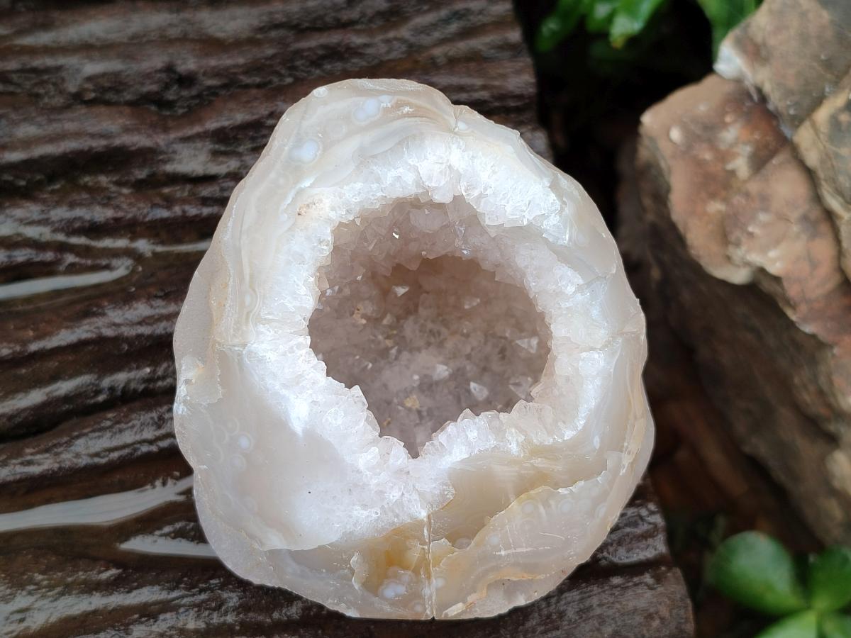 Polished Agates with Crystalline Geodes x 6 From Maintirano, Madagascar