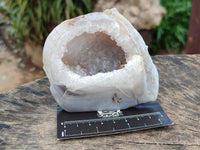 Polished Agates with Crystalline Geodes x 6 From Maintirano, Madagascar