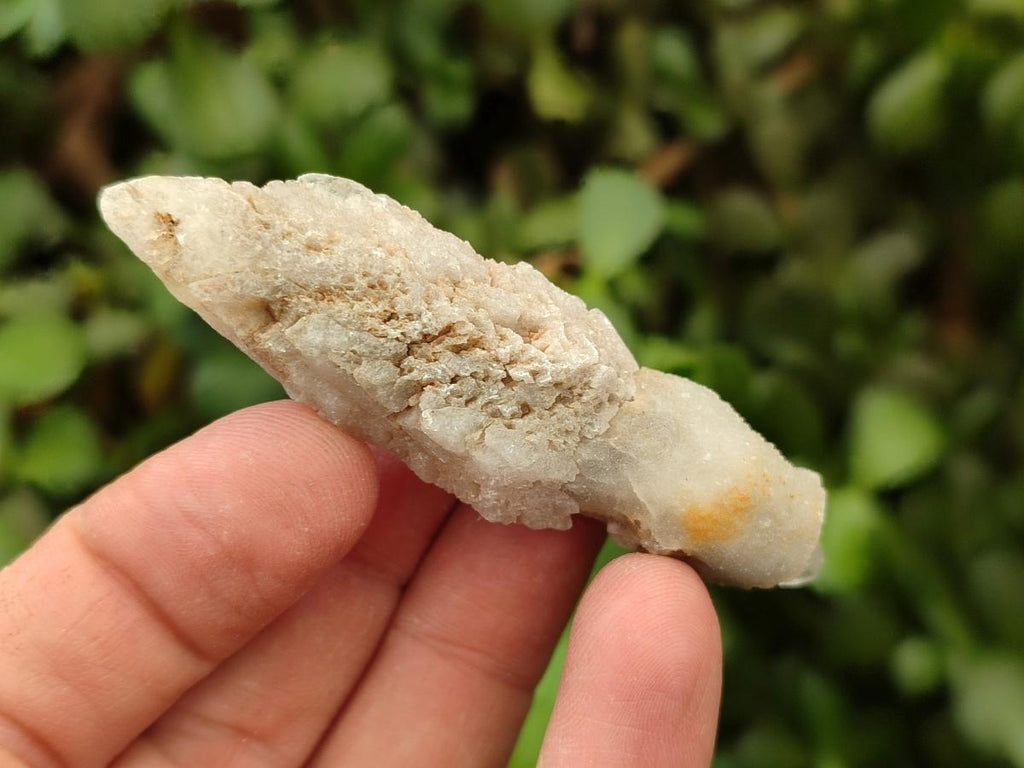 Natural Drusy Quartz Coated Spearhead Calcite Specimens x 20 From Albert's Mountain, Lesotho