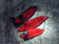 Natural Drusy Quartz Coated Spearhead Calcite Specimens x 20 From Albert's Mountain, Lesotho