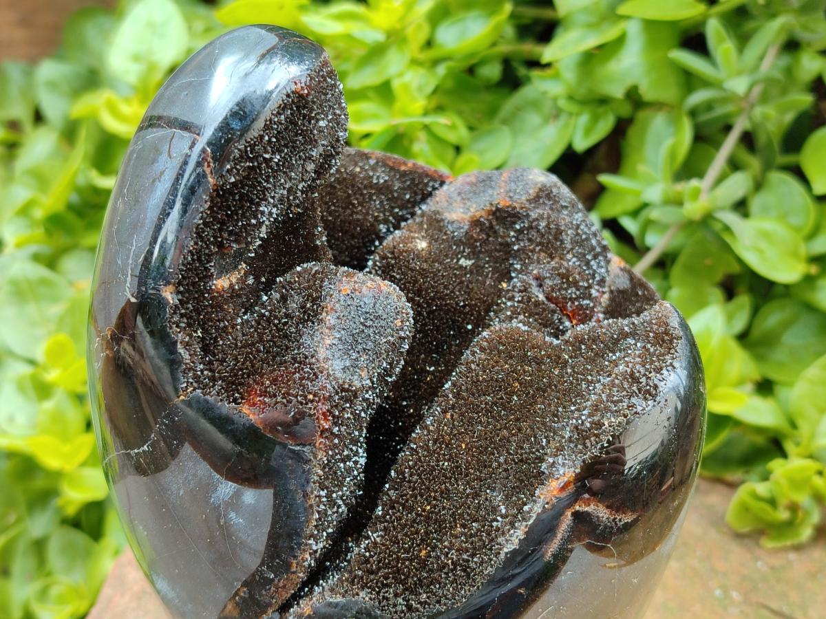 Polished Septerye Sauvage "Dragons Egg" Geode x 1 From Mahajanga, Madagascar