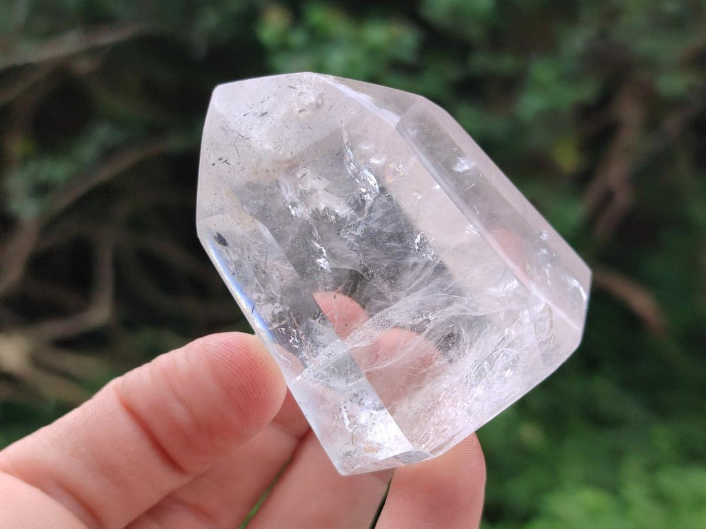 Polished Clear Quartz Crystals x 6 From Akansobe Madagascar