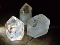 Polished Clear Quartz Crystals x 6 From Akansobe Madagascar