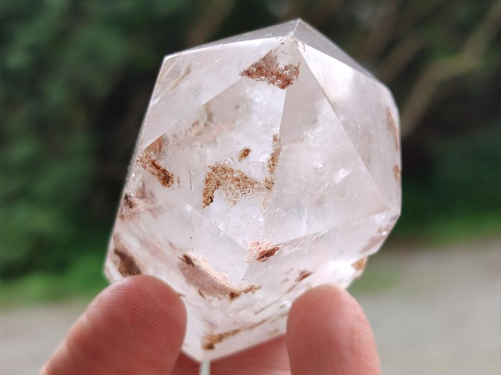 Polished Clear Quartz Crystals x 6 From Akansobe Madagascar