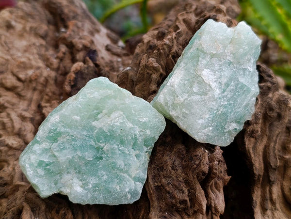 Natural Cobbed Aquamarine Specimens x 12 From Northern Cape, South Africa