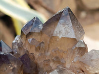 Natural Smokey Citrine Quartz Cluster with Phantoms x 1 From Luena, Congo