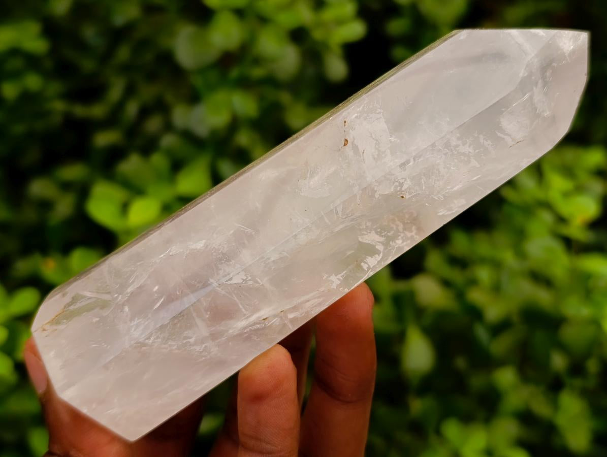 Polished Girasol Pearl Quartz Crystals x 6 From Ambatondrazaka, Madagascar