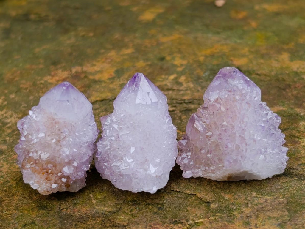 Natural Mixed Lilac and Ametrine Spirit Crystals x 70 From Boekenhouthoek, South Africa