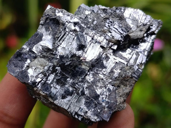 Natural Bright Silver Lead Galena Cobbed Specimens x 6 From Kaokoveld, Namibia