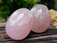 Polished Rose Quartz Eggs x 6 From Madagascar
