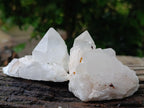 Natural Mixed Quartz Crystal Clusters x 12 From Madagascar