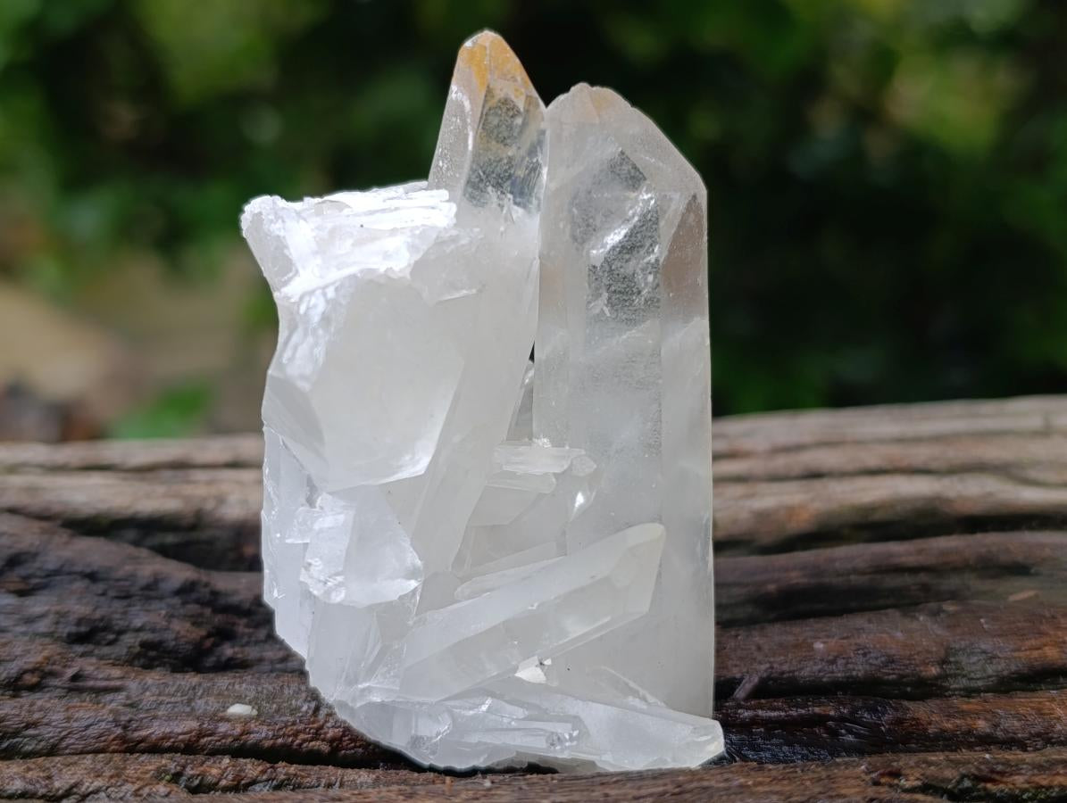 Natural Mixed Quartz Crystal Clusters x 12 From Madagascar