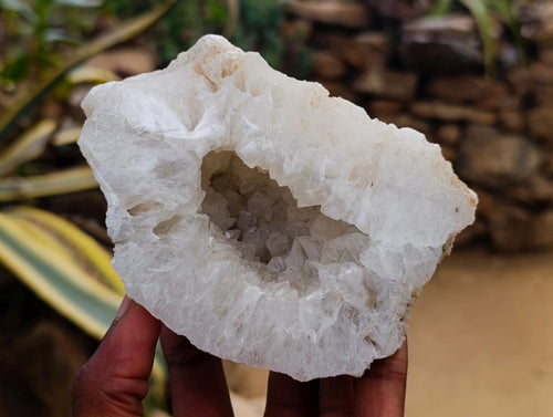 Polished Agate With Crystalline Geodes x 3 From Maintirano, Madagascar - Toprock Gemstones and Minerals 